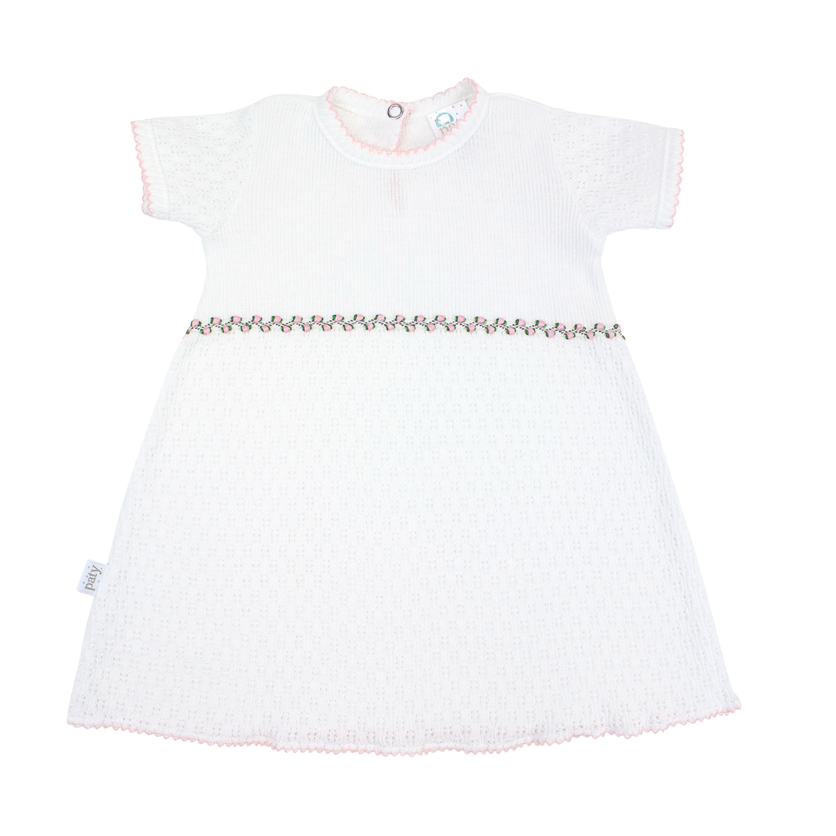 Paty Knit Dress with Rose Embroidery – Ruth Collection