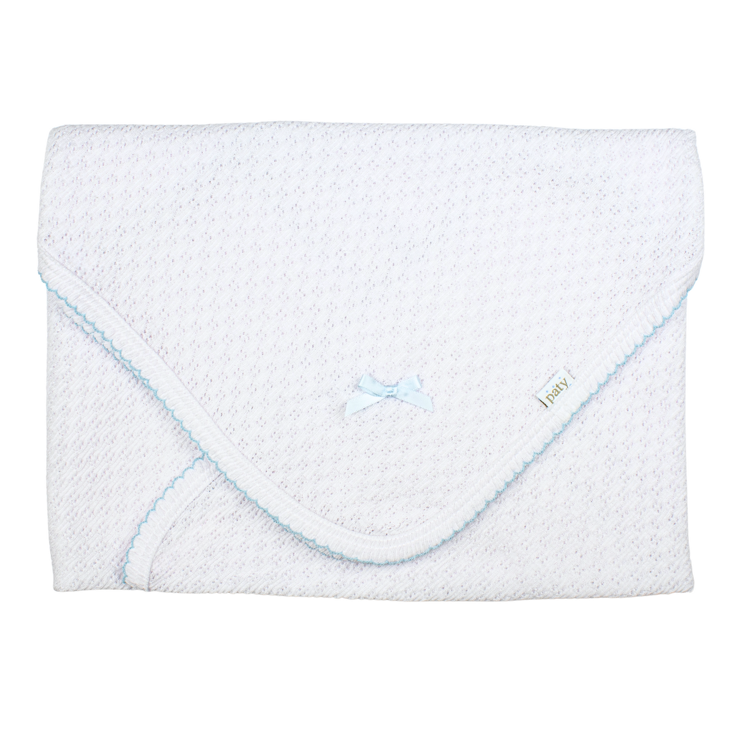 Paty Knit Receiving/Swaddle Blanket #107