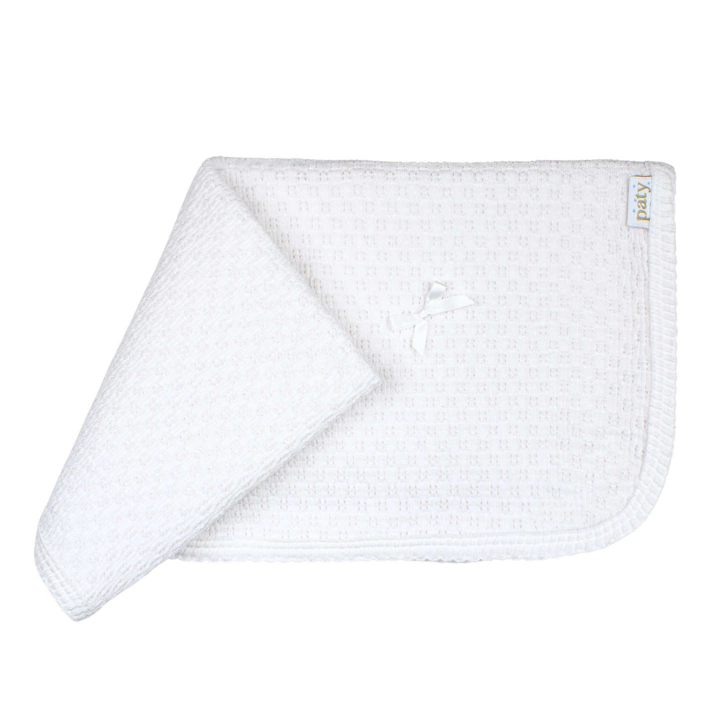 Paty Knit Receiving/Swaddle Blanket #107