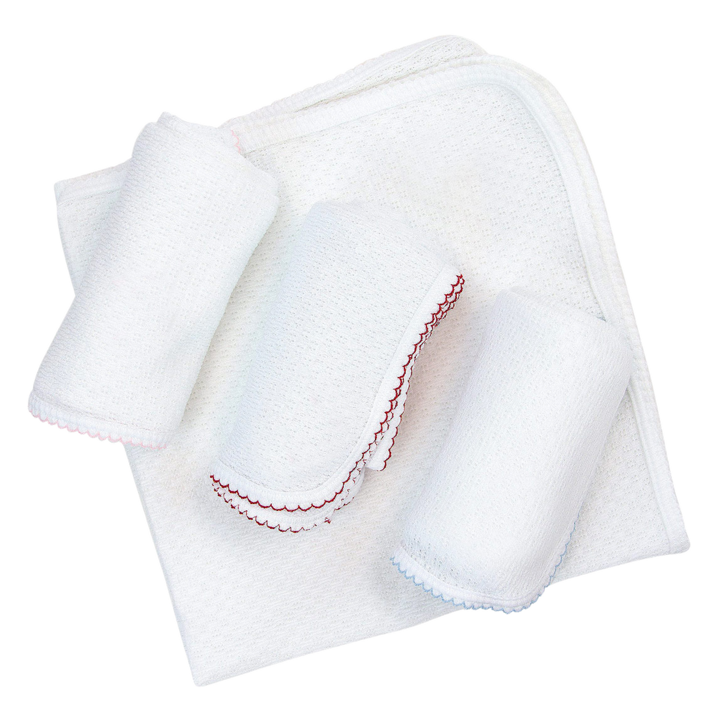 Paty Knit Receiving/Swaddle Blanket #107