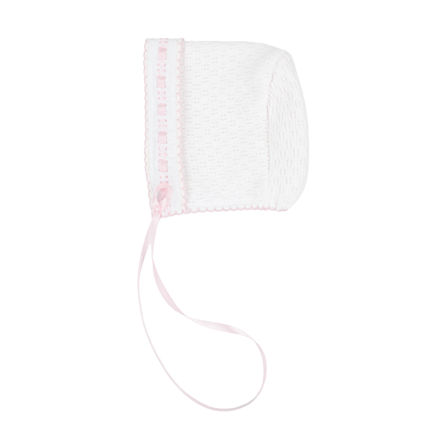 Paty Knit Eyelet Bonnet