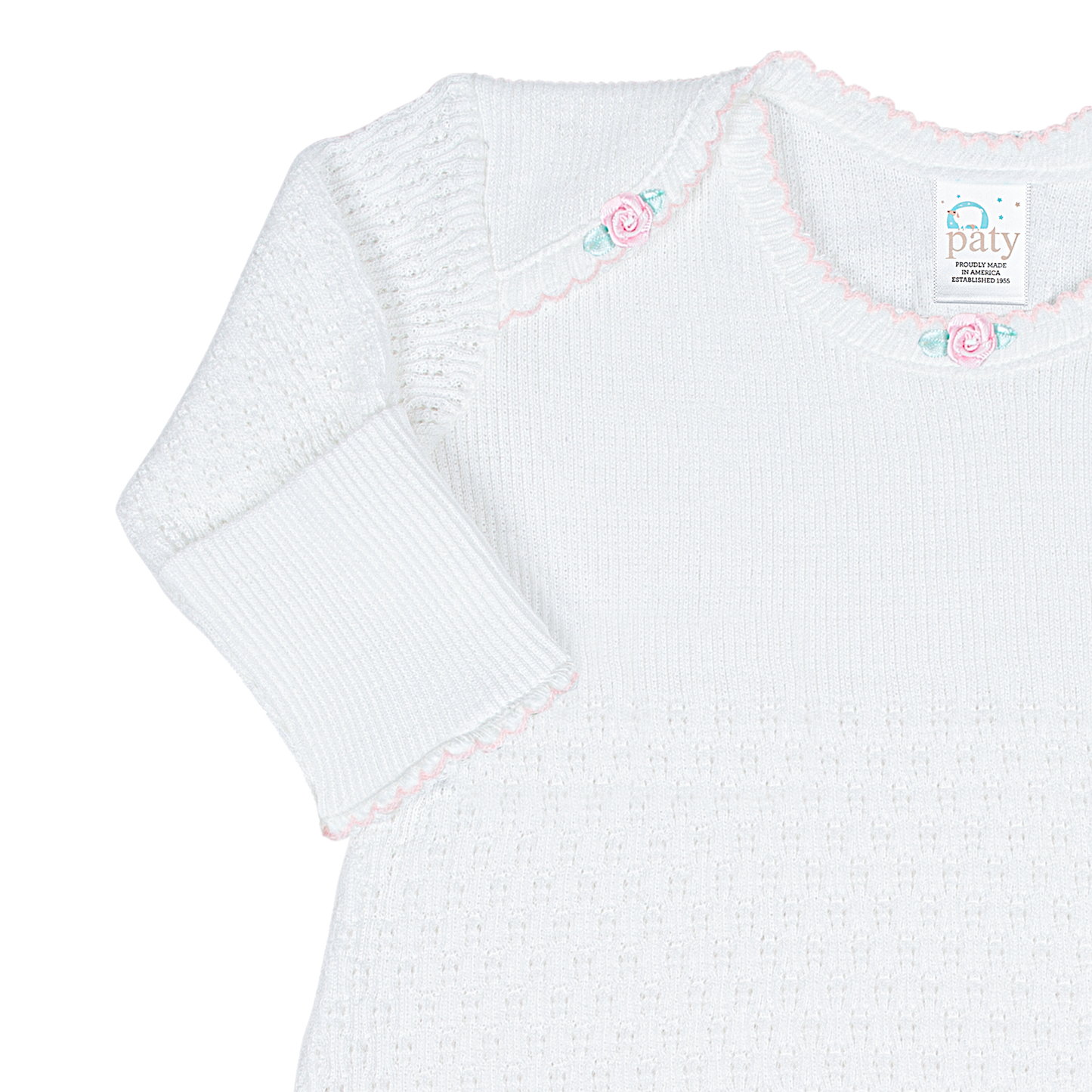 Overlap Shoulder Gown with Rosettes