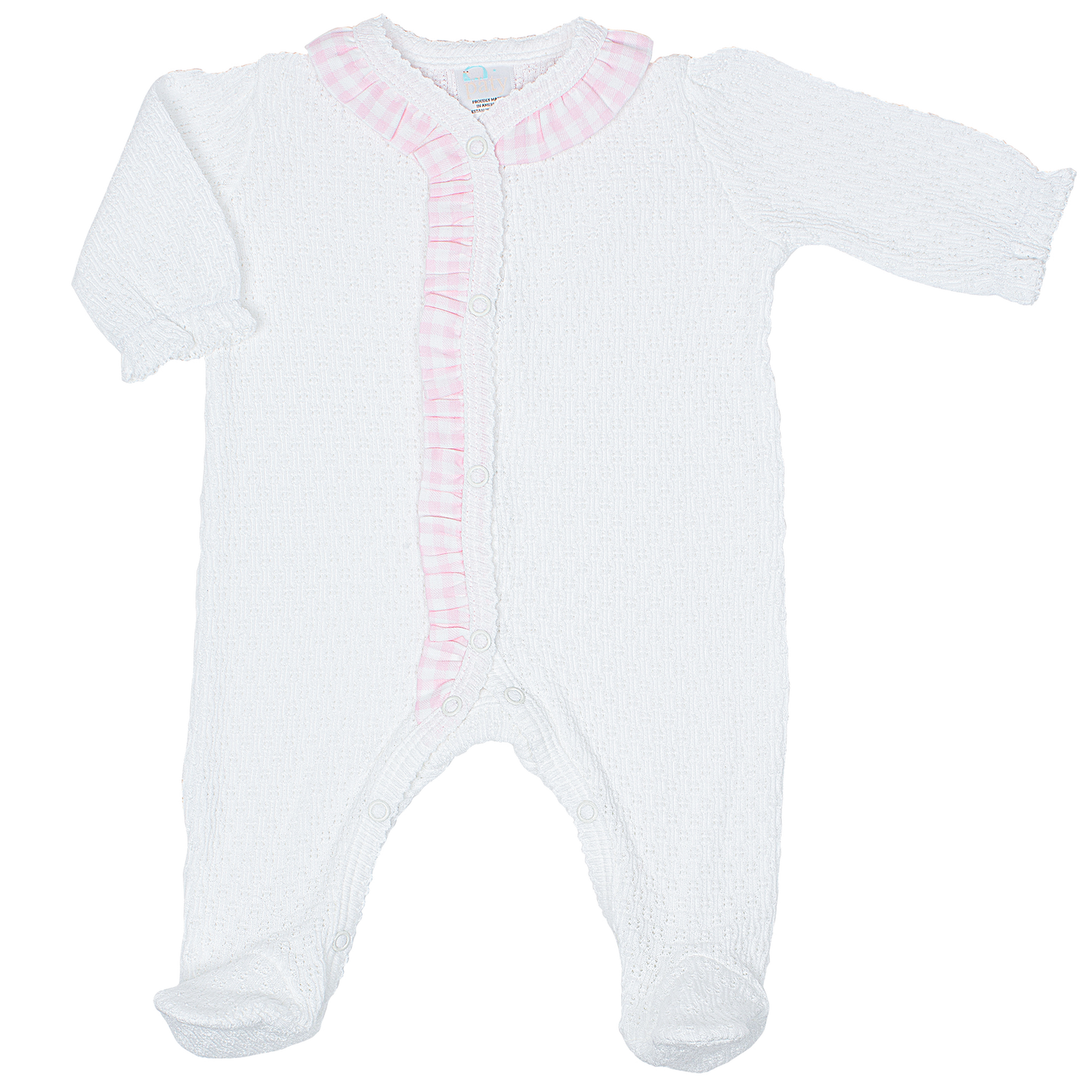 Paty Knit Footie with Ruffle #117GHM