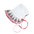 Paty Knit Bonnet with Swiss Tree Embroidery