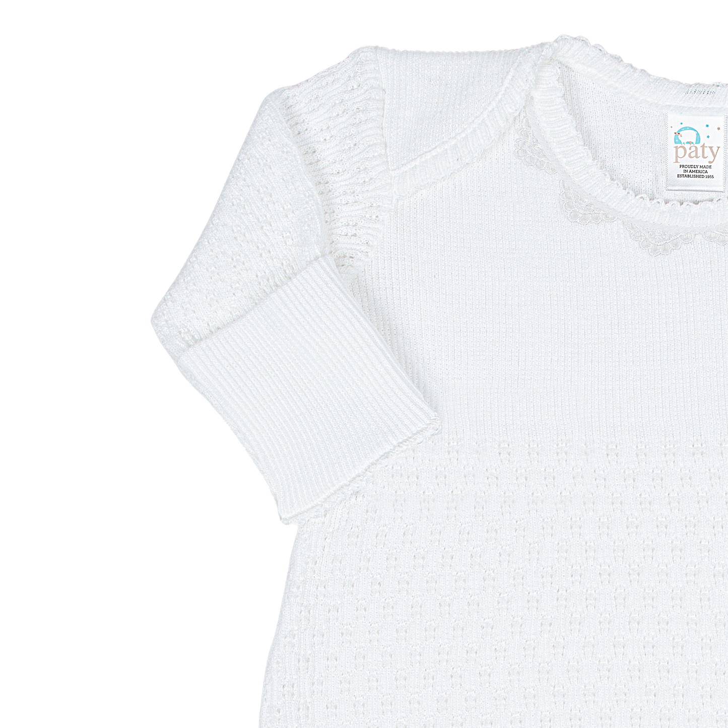 Overlap Gown with Guipure Lace Trim