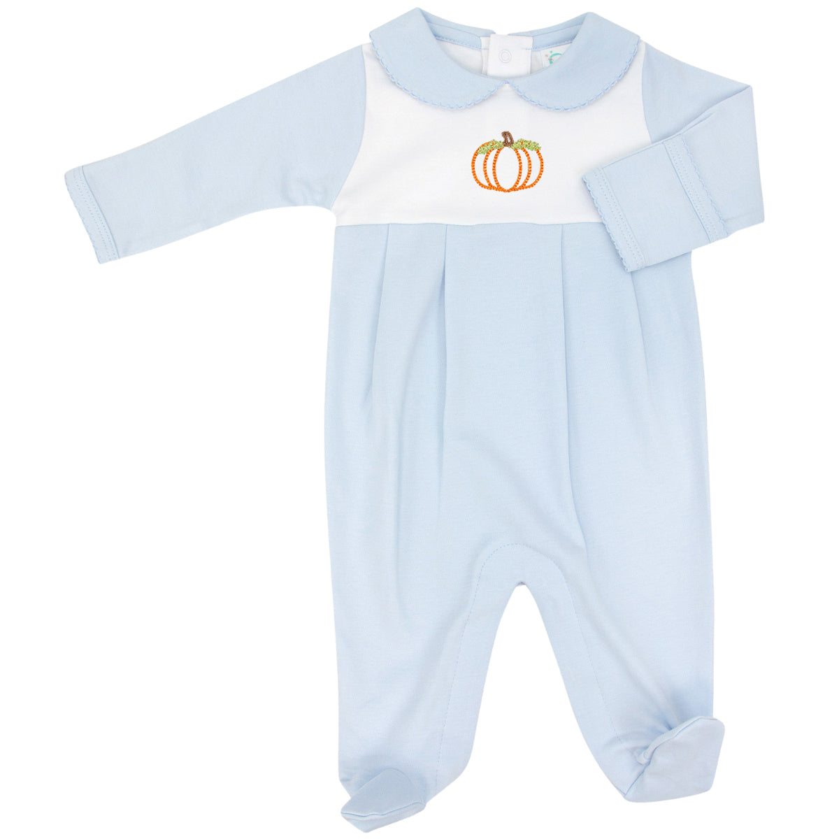Paty Pima Colorblock Pumpkin Footie