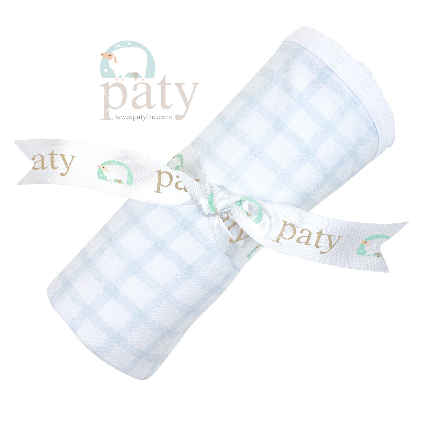 Pima Blanket with Blue Gingham