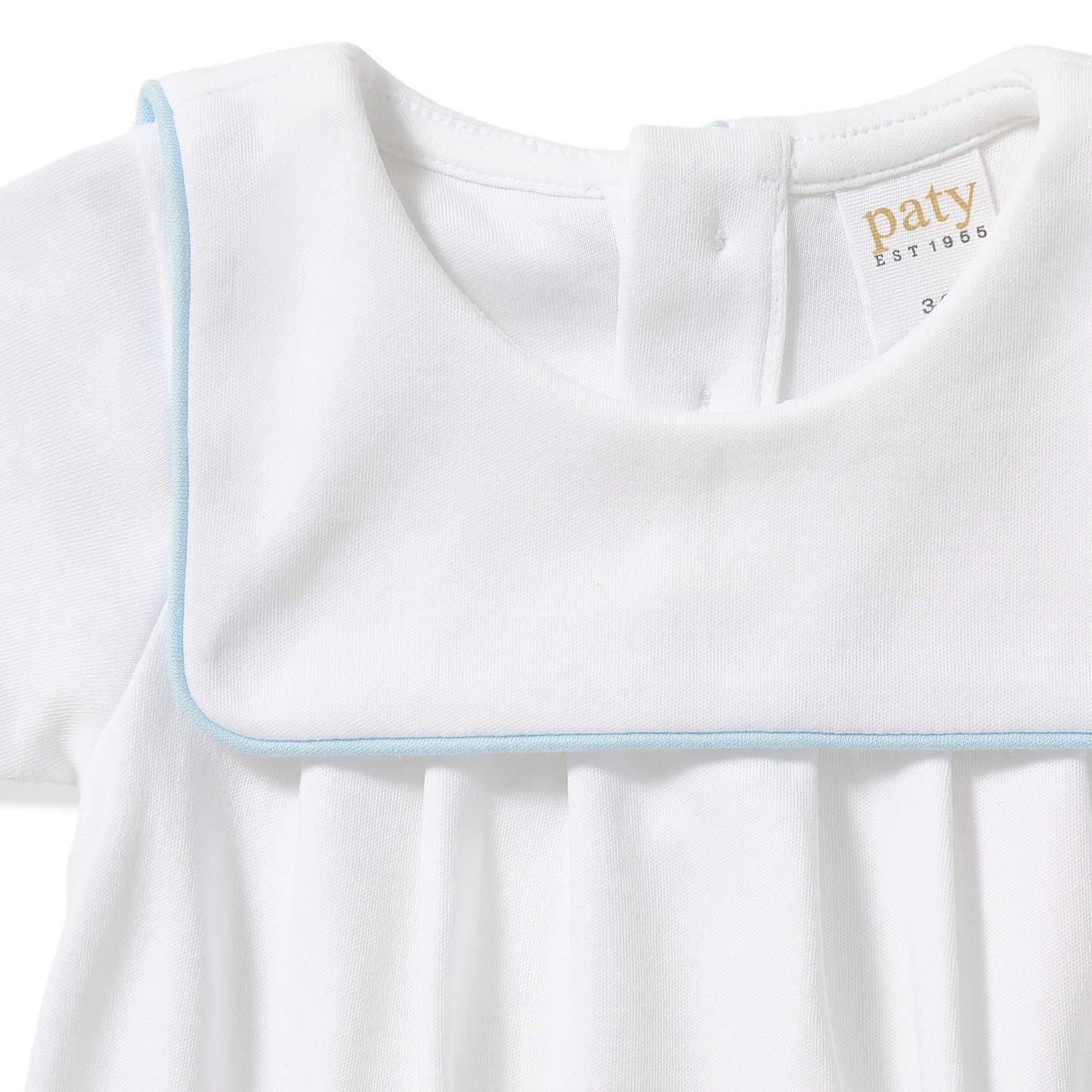 Paty Organic Cotton Boy's Bubble with Bib