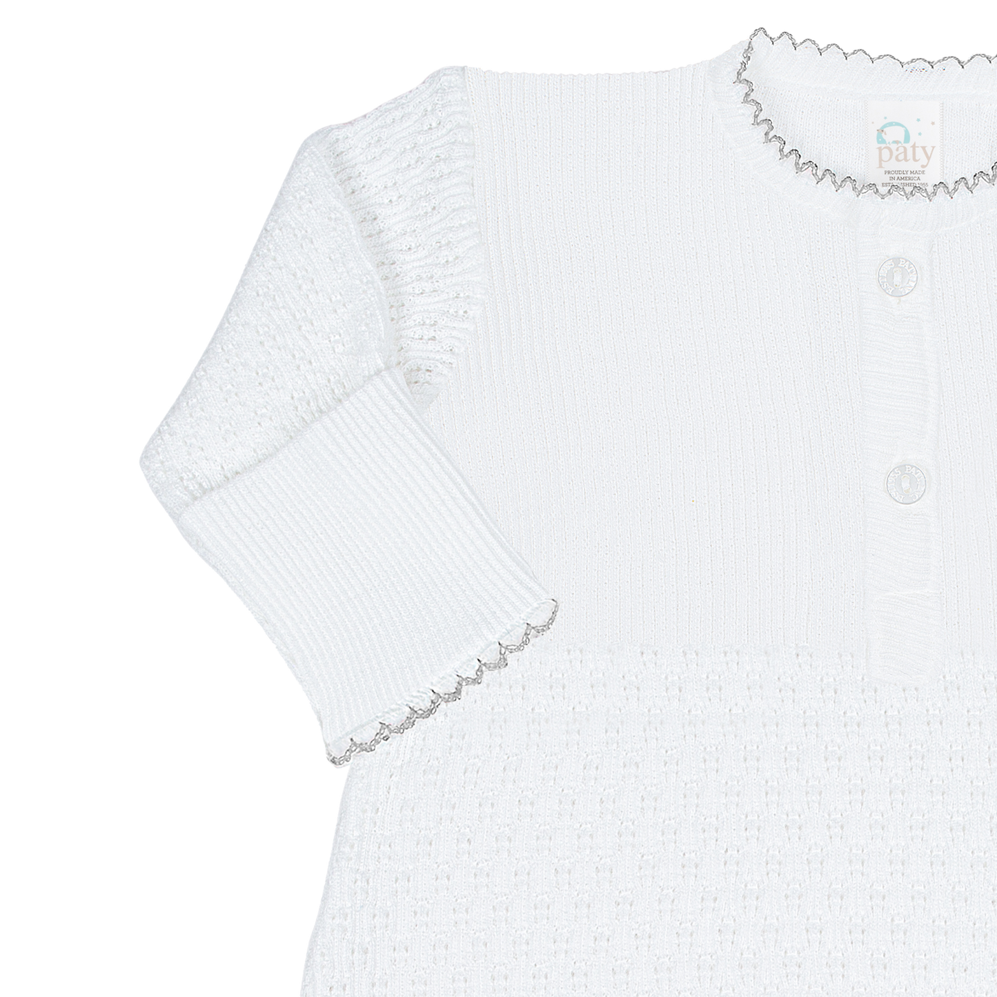 Paty Knit Placket Gown #154
