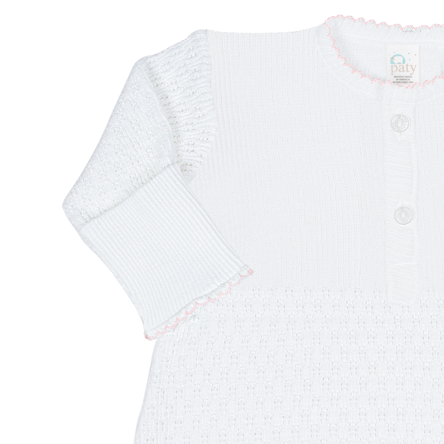 Paty Knit Placket Gown #154