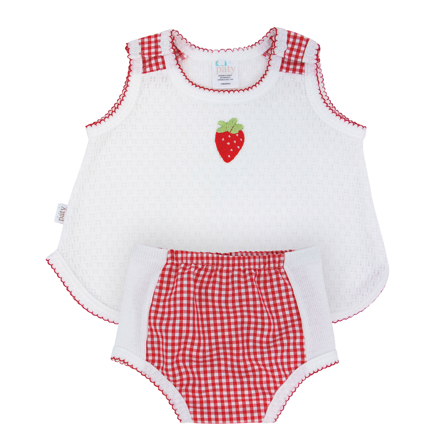 Paty Knit Sleeveless Diaper Set