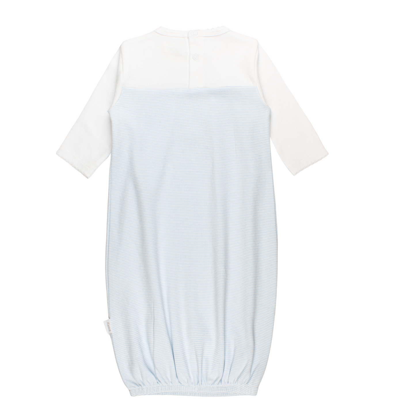 Blue Stripe Interlock Placket Gown