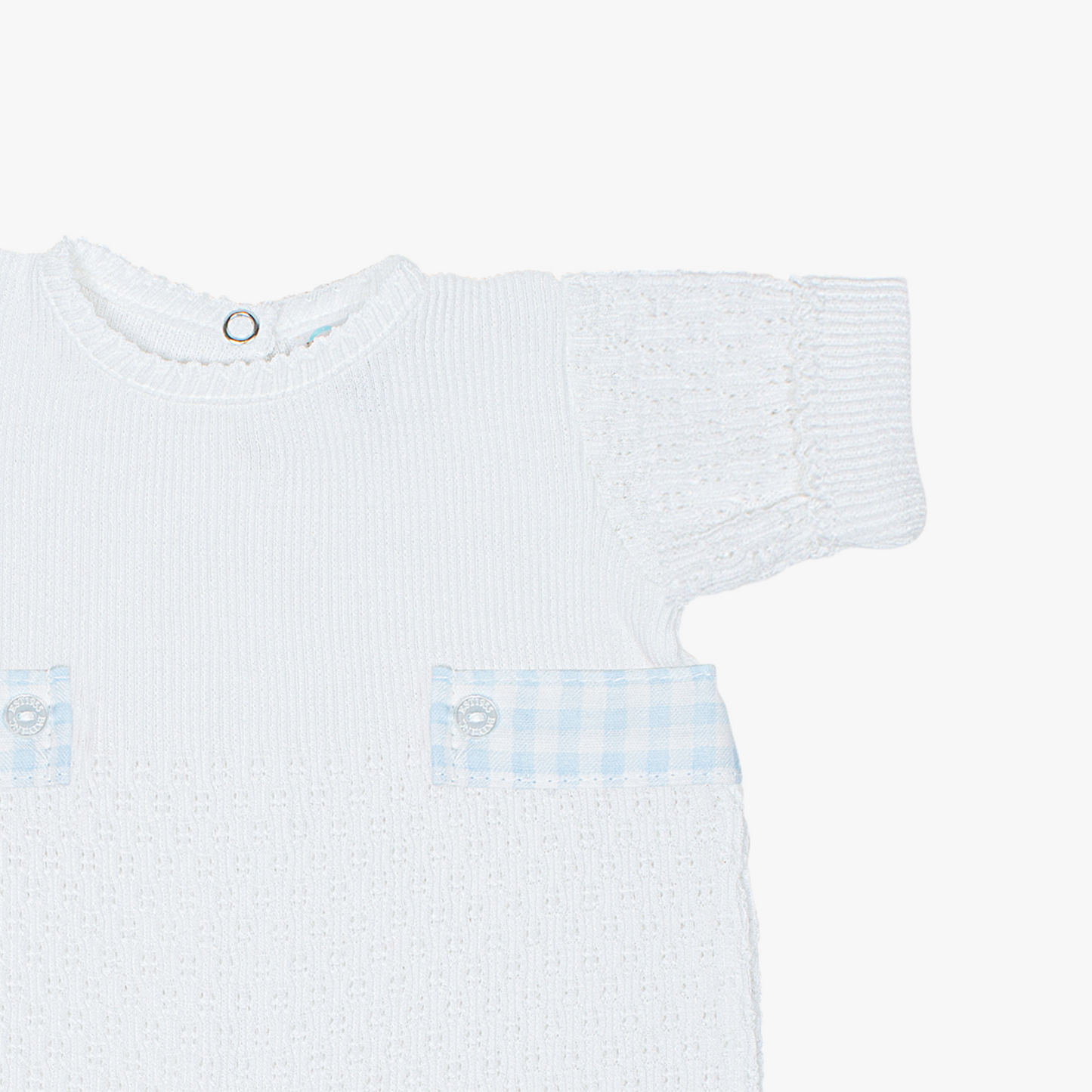 Paty Knit Bubble, Gingham Tabs #162GHM