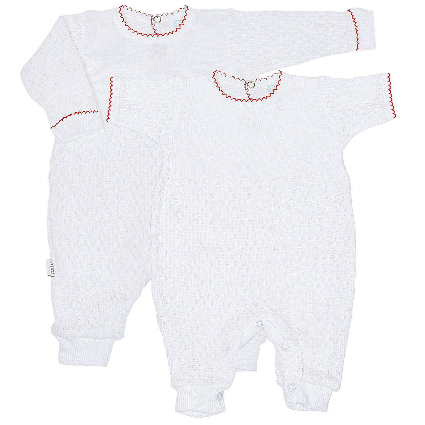 Paty Knit Romper Short Sleeve/Long Sleeve