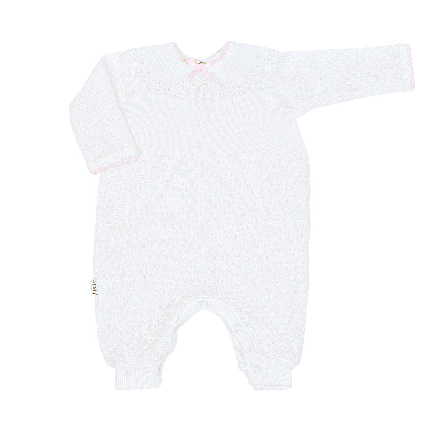 Paty Knit Romper with Collar #166LSC