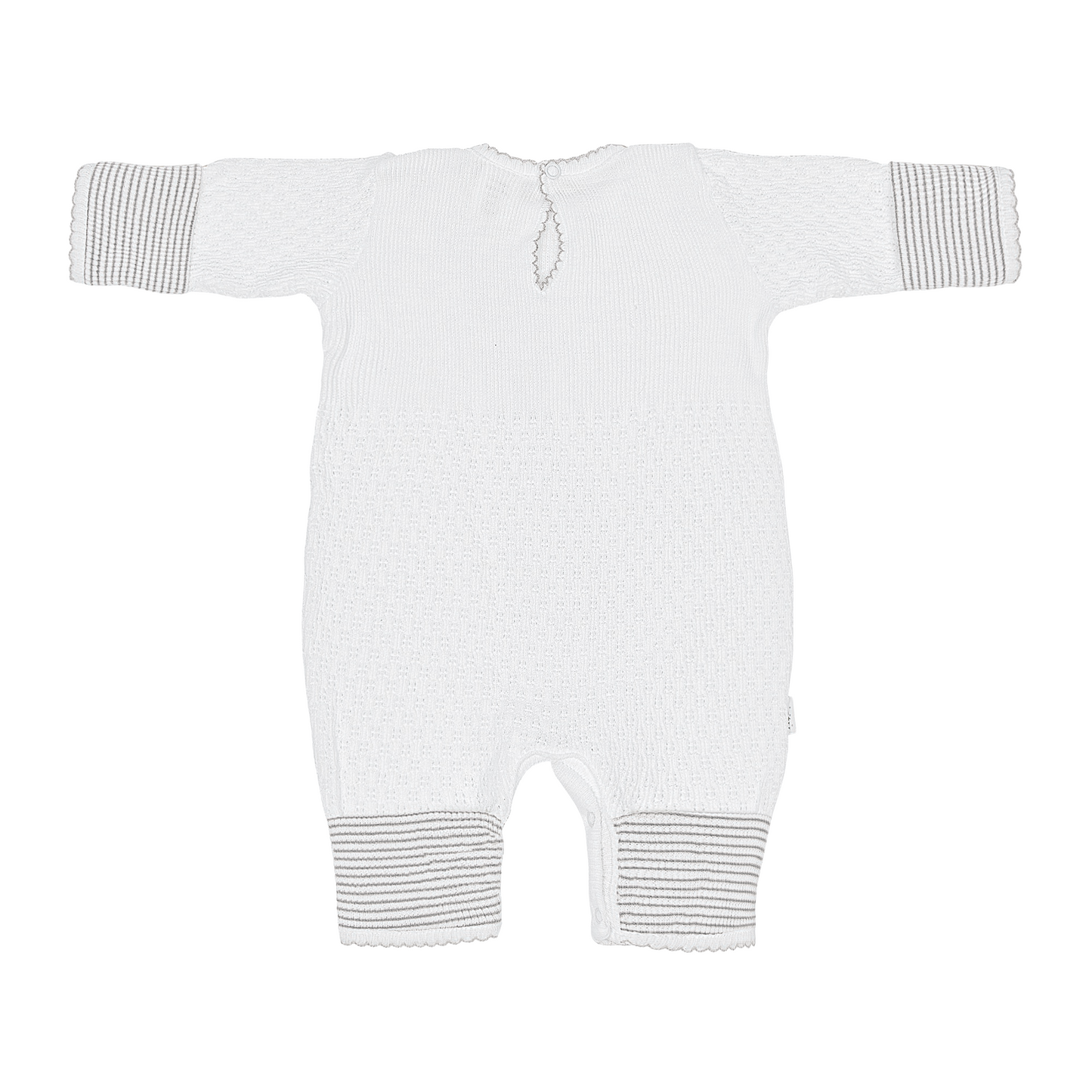 Paty Knit Romper with Fold-Over Cuffs