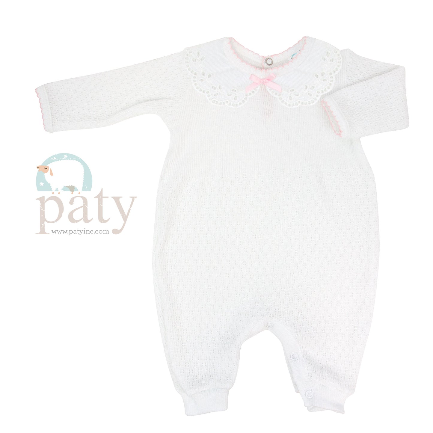 White Romper w/ Collar