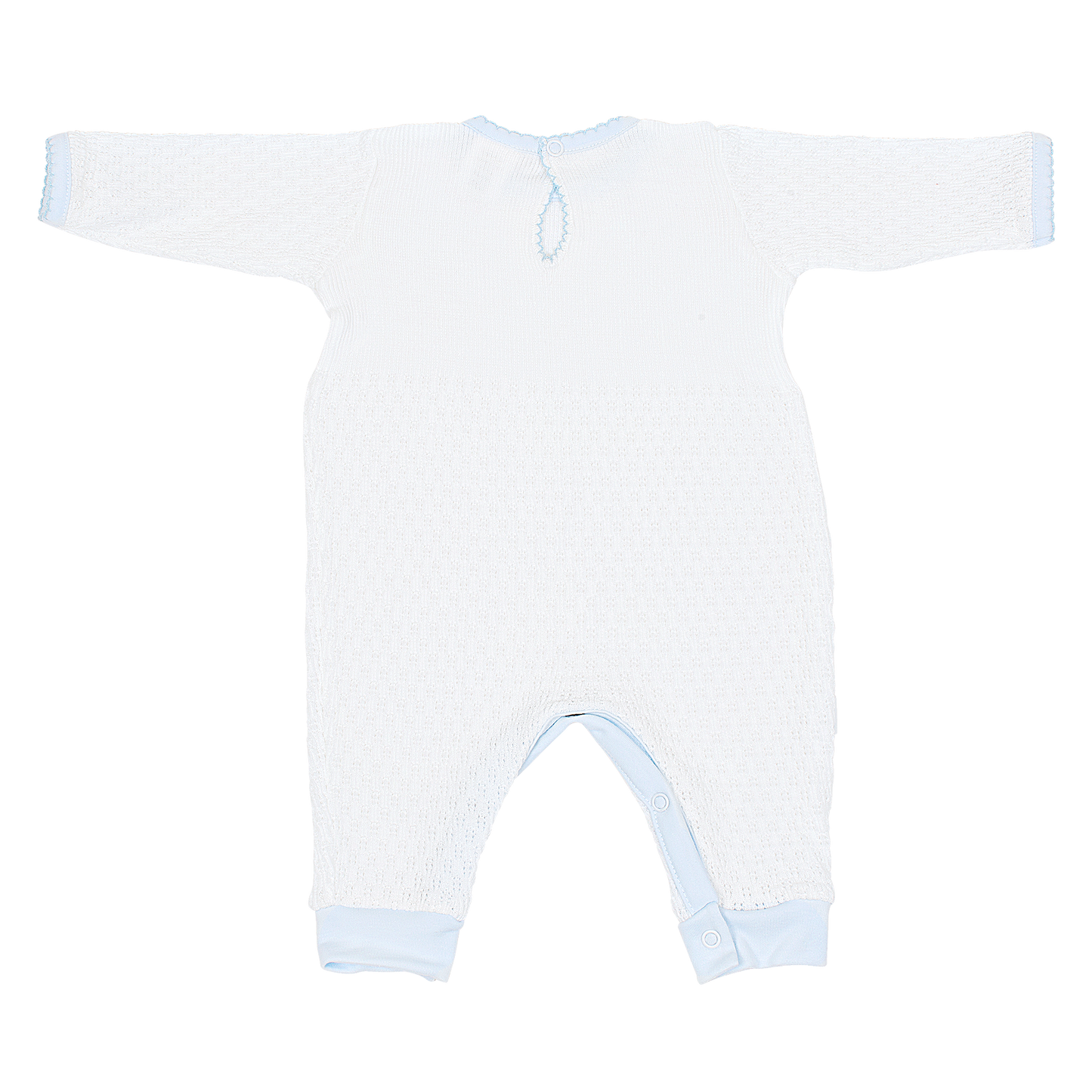 Paty Knit Romper, Pima Binding #166LSJ
