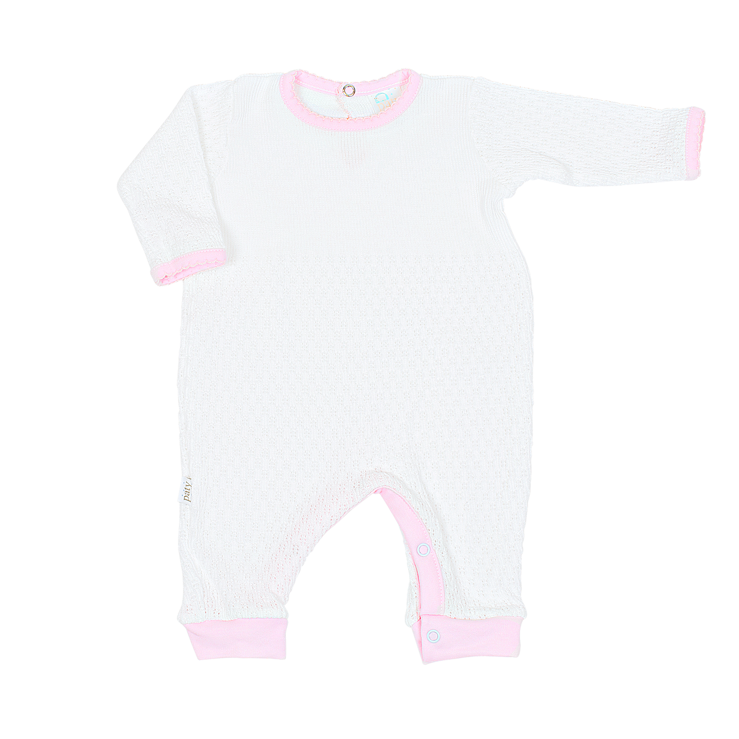 Paty Knit Romper, Pima Binding #166LSJ