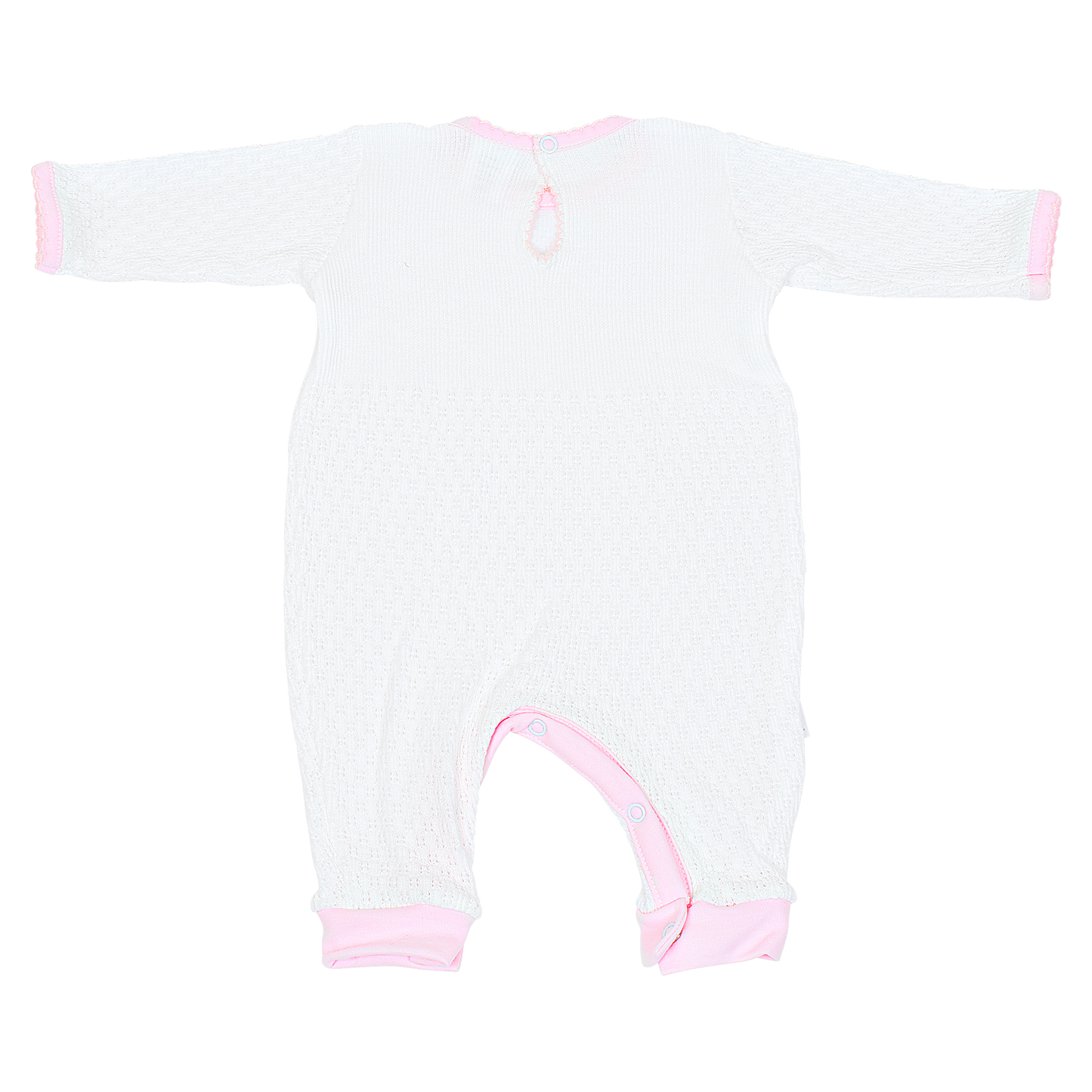 Paty Knit Romper, Pima Binding #166LSJ