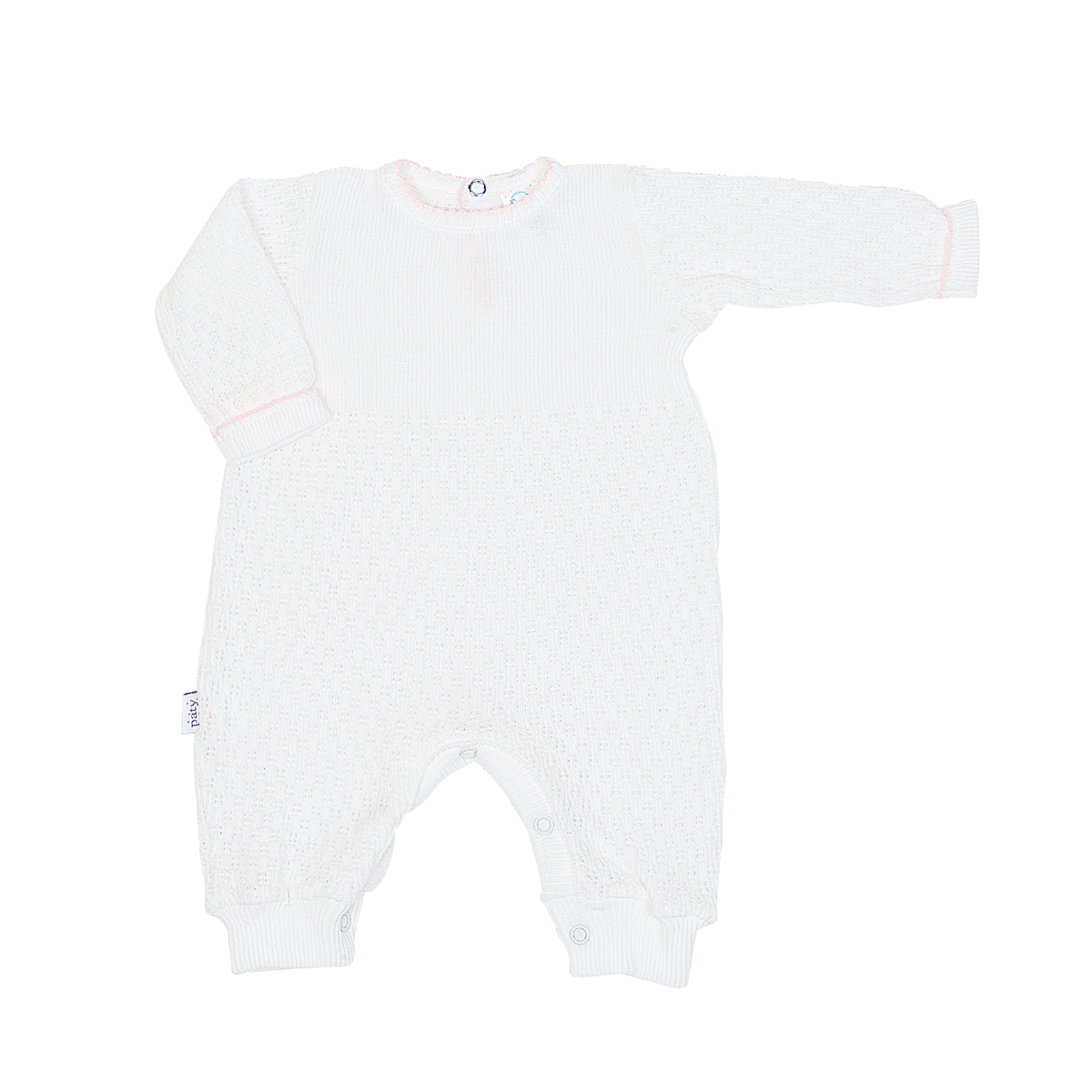 Monogrammed Romper with Interlocking Font