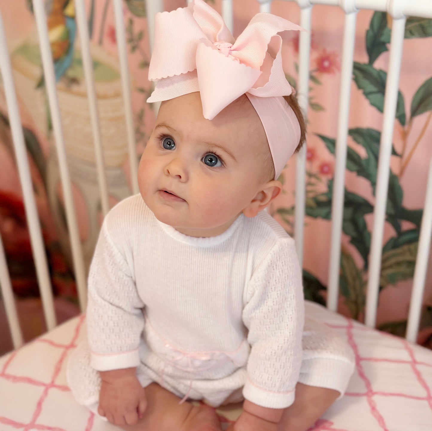 Paty Knit Romper, Swiss Floral #166SWFLS