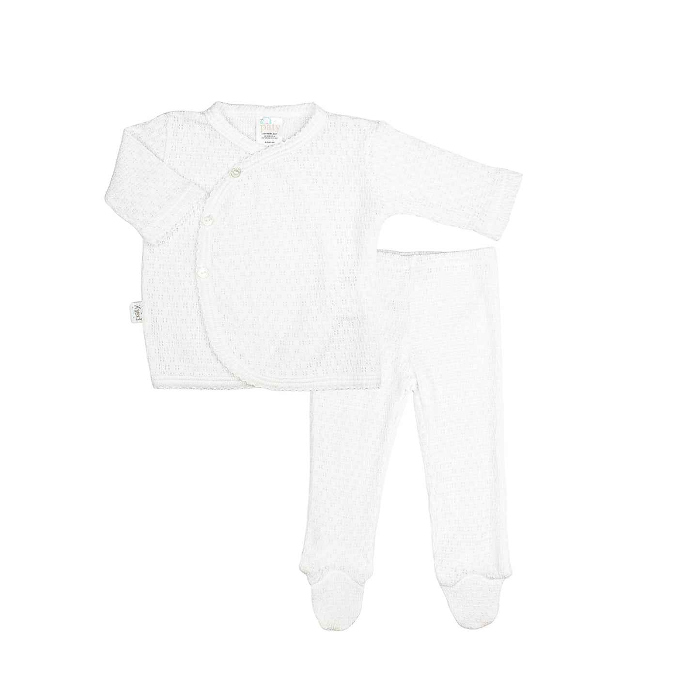 Paty Knit Kimono Footie Set for Newborn, 3 Months, 6 Months