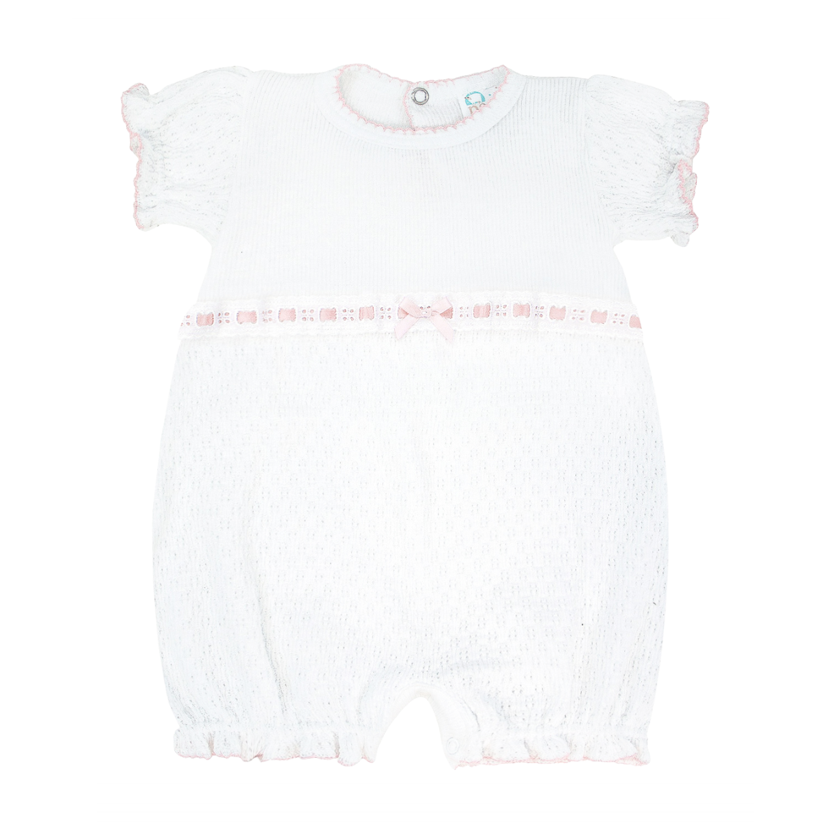 Paty Knit Eyelet Ribbon Bubble