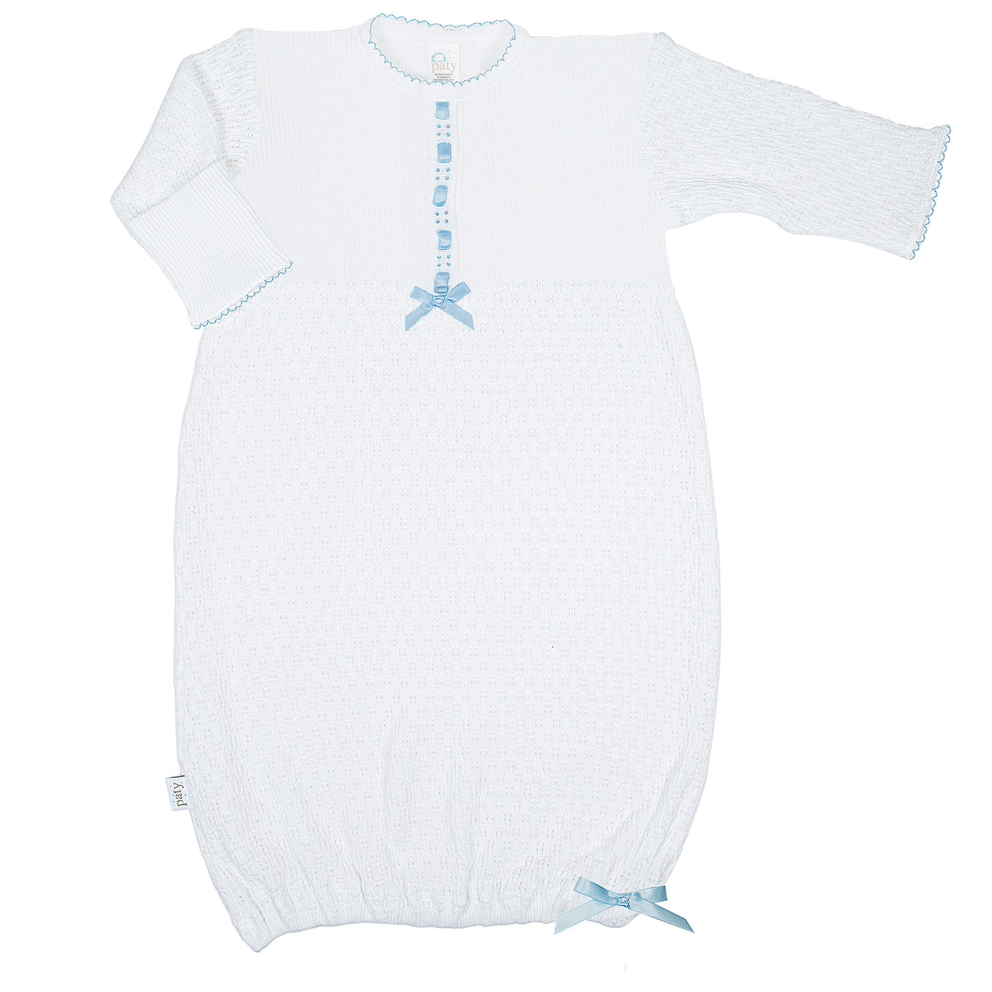 Paty Knit Eyelet Gown