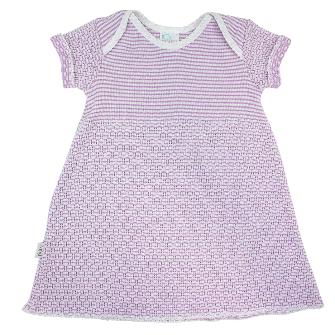 Solid Color Lavender Lap Shoulder Dress