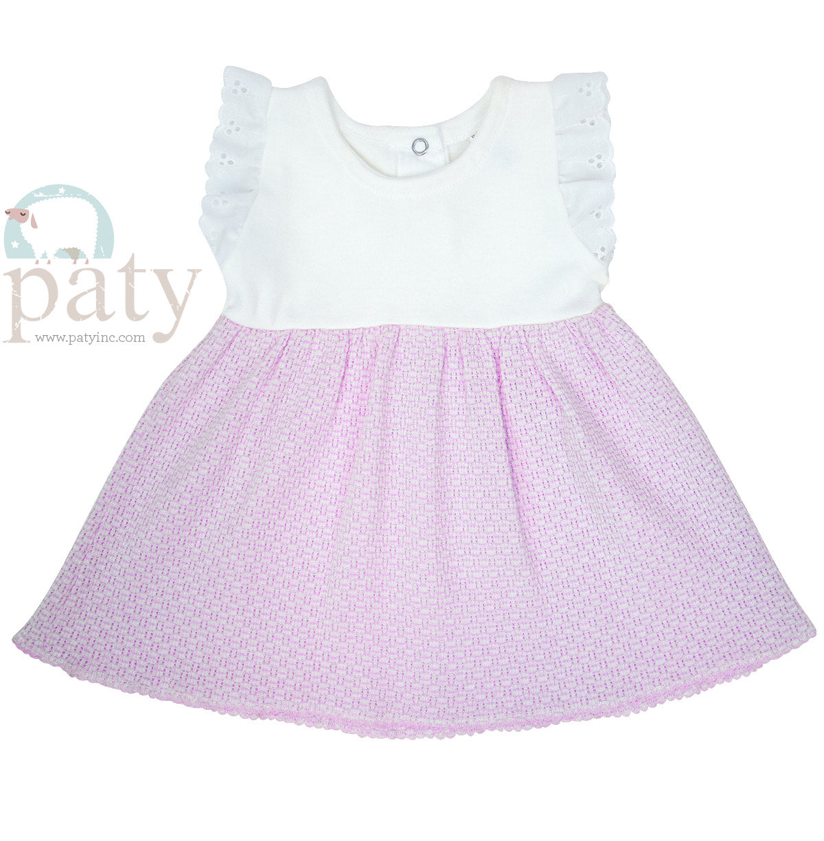 Dress w/ Eyelet Trim