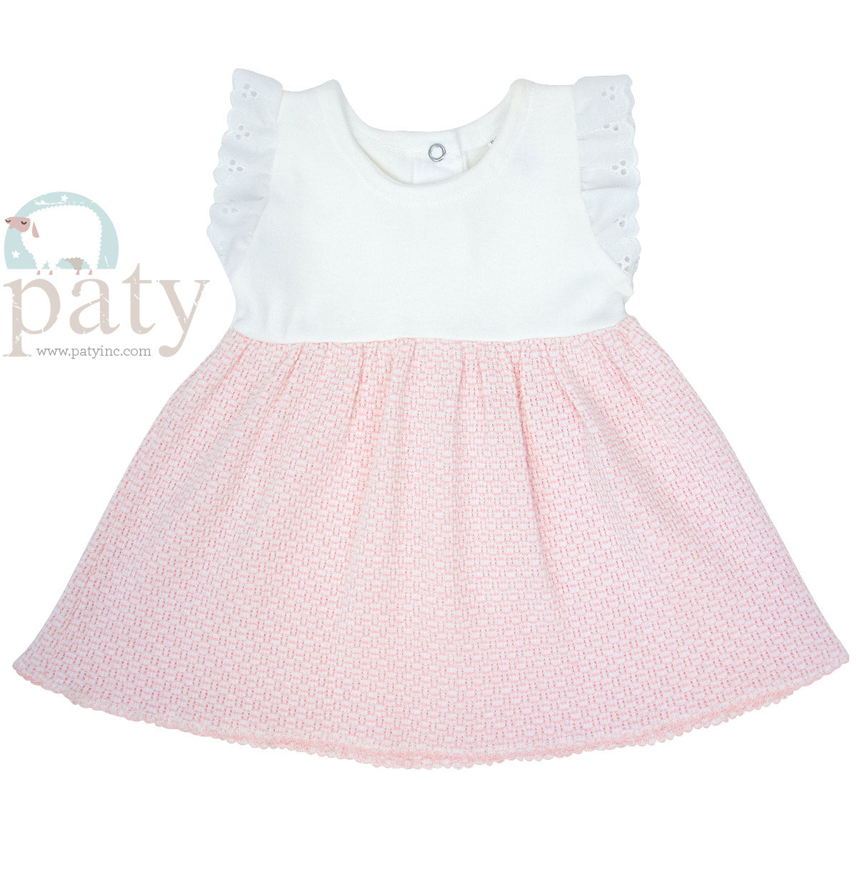 Dress w/ Eyelet Trim