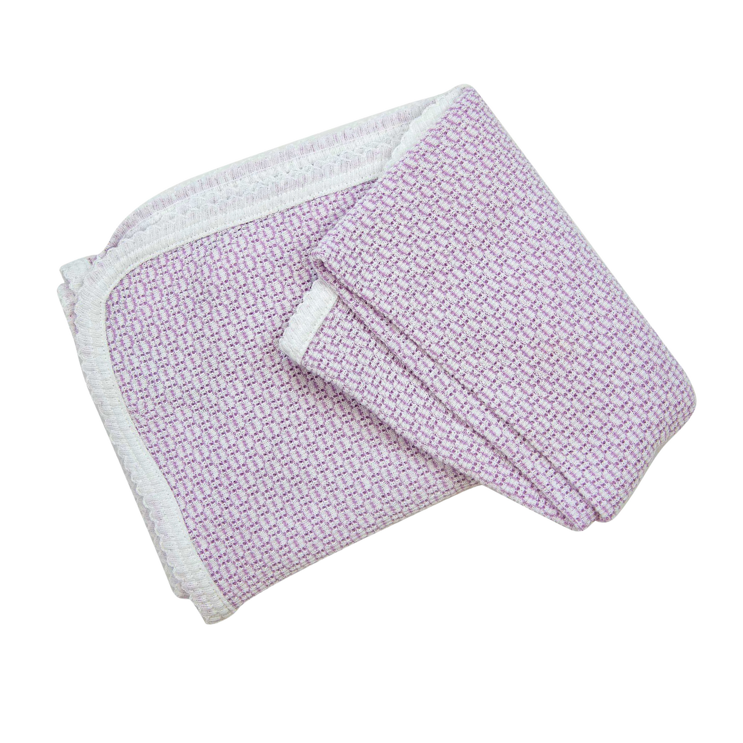 Paty Knit Monogrammed Blanket with Block Style