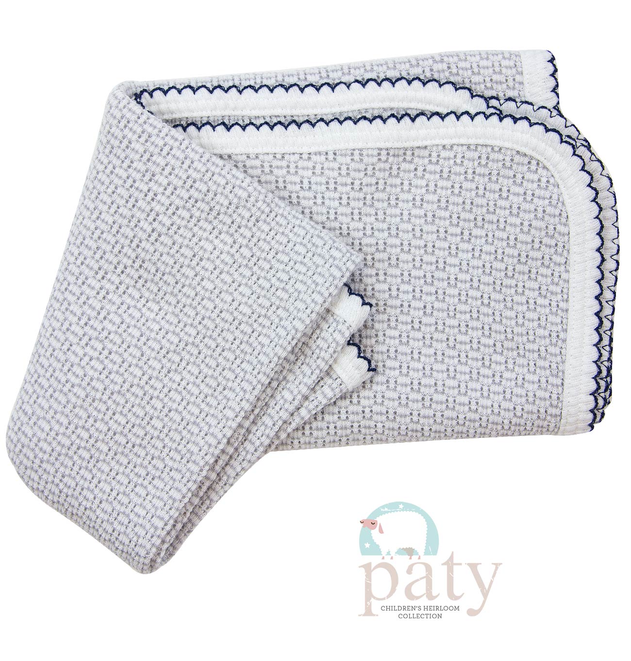 Paty Knit Receiving/Swaddle Blanket