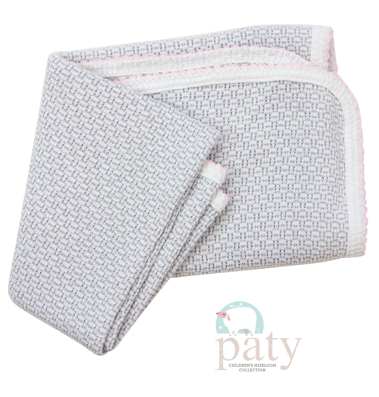 Paty Knit Receiving/Swaddle Blanket