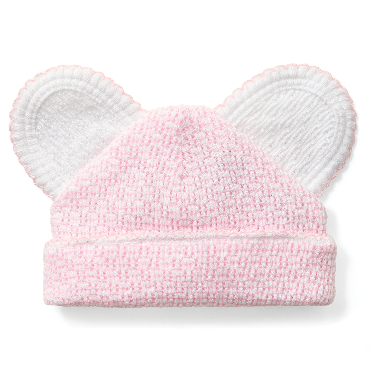 Paty Knit Solid Color Bear Beanie