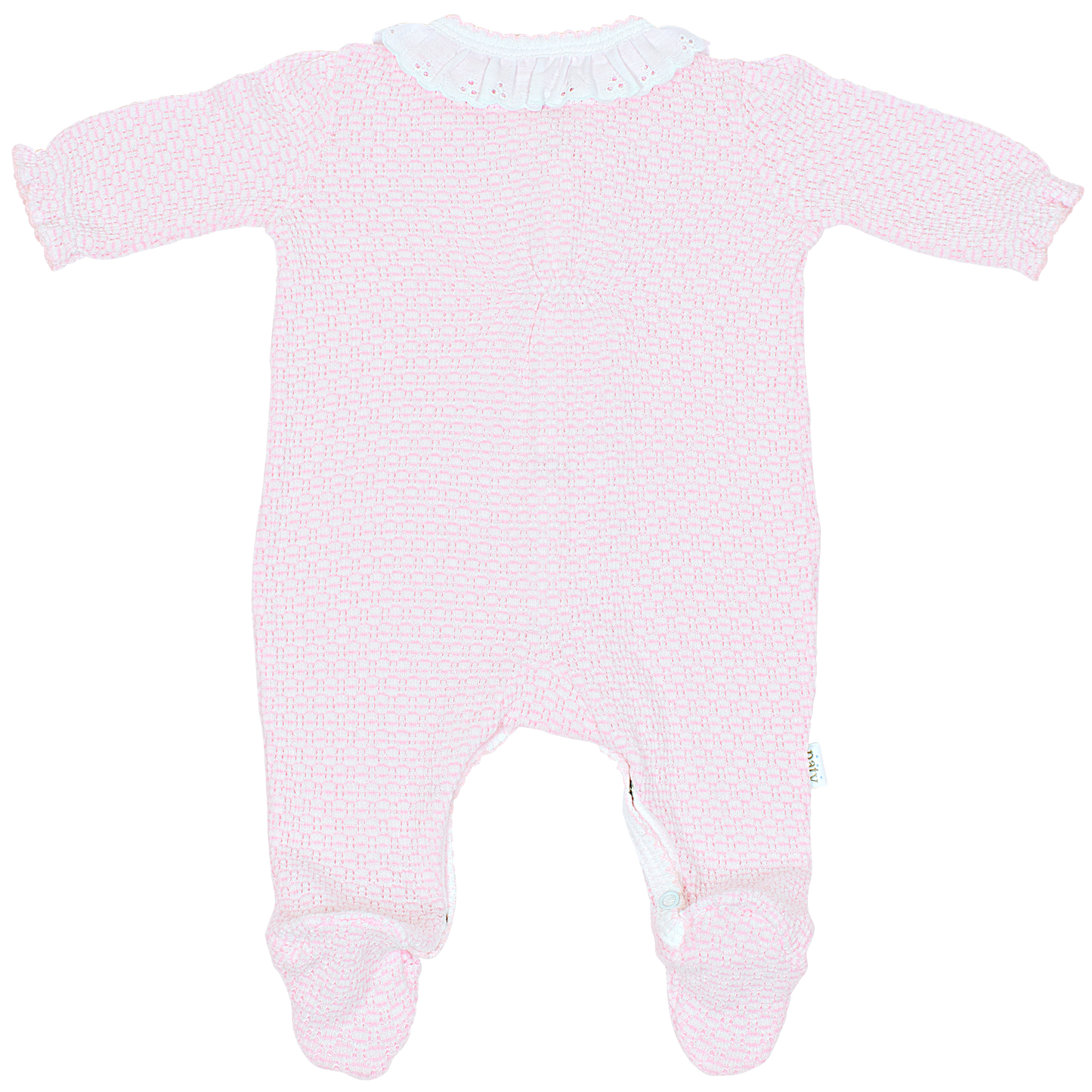 Paty Knit Footie with Eyelet #217E
