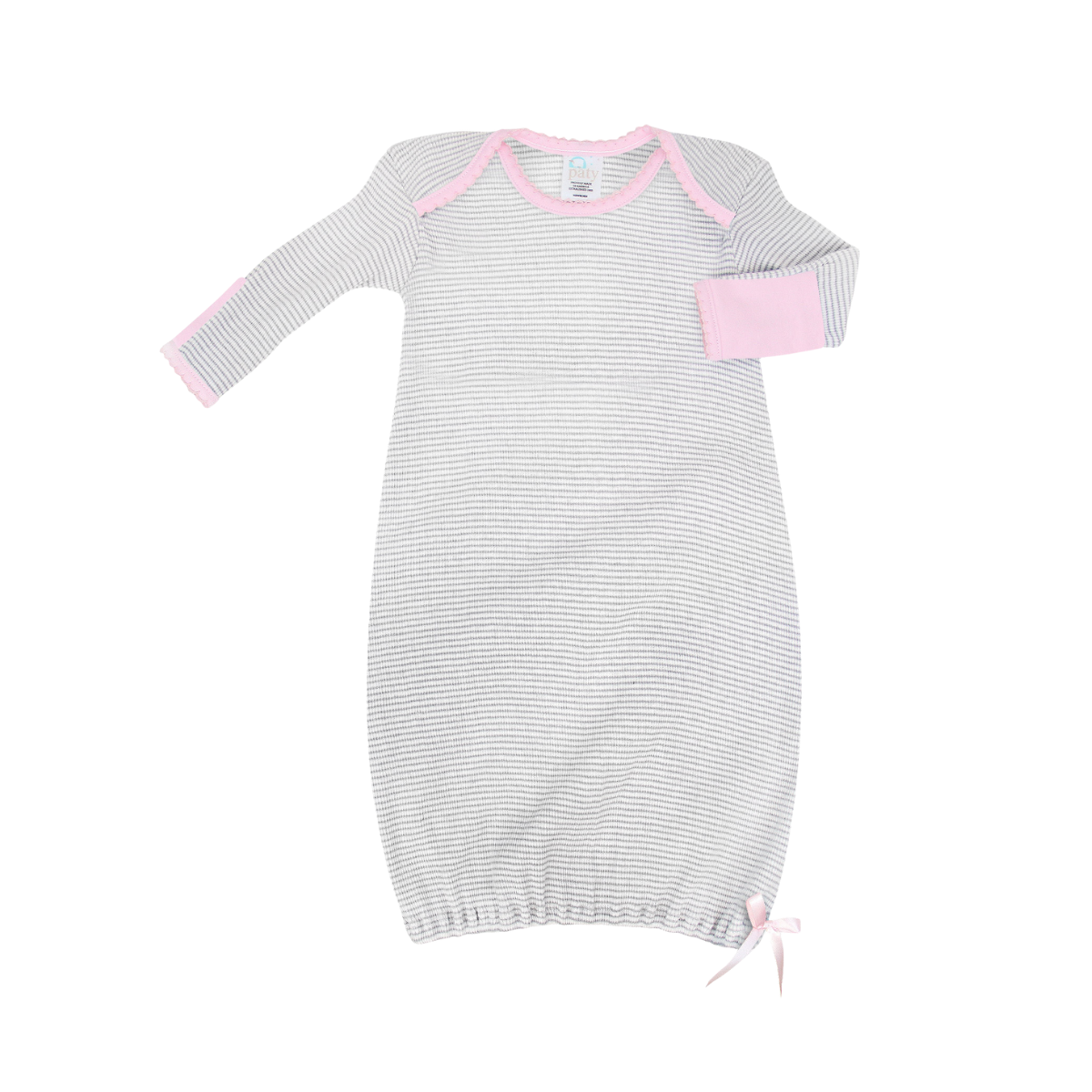 LS Rib Knit Lap Shoulder Gown #RB1501