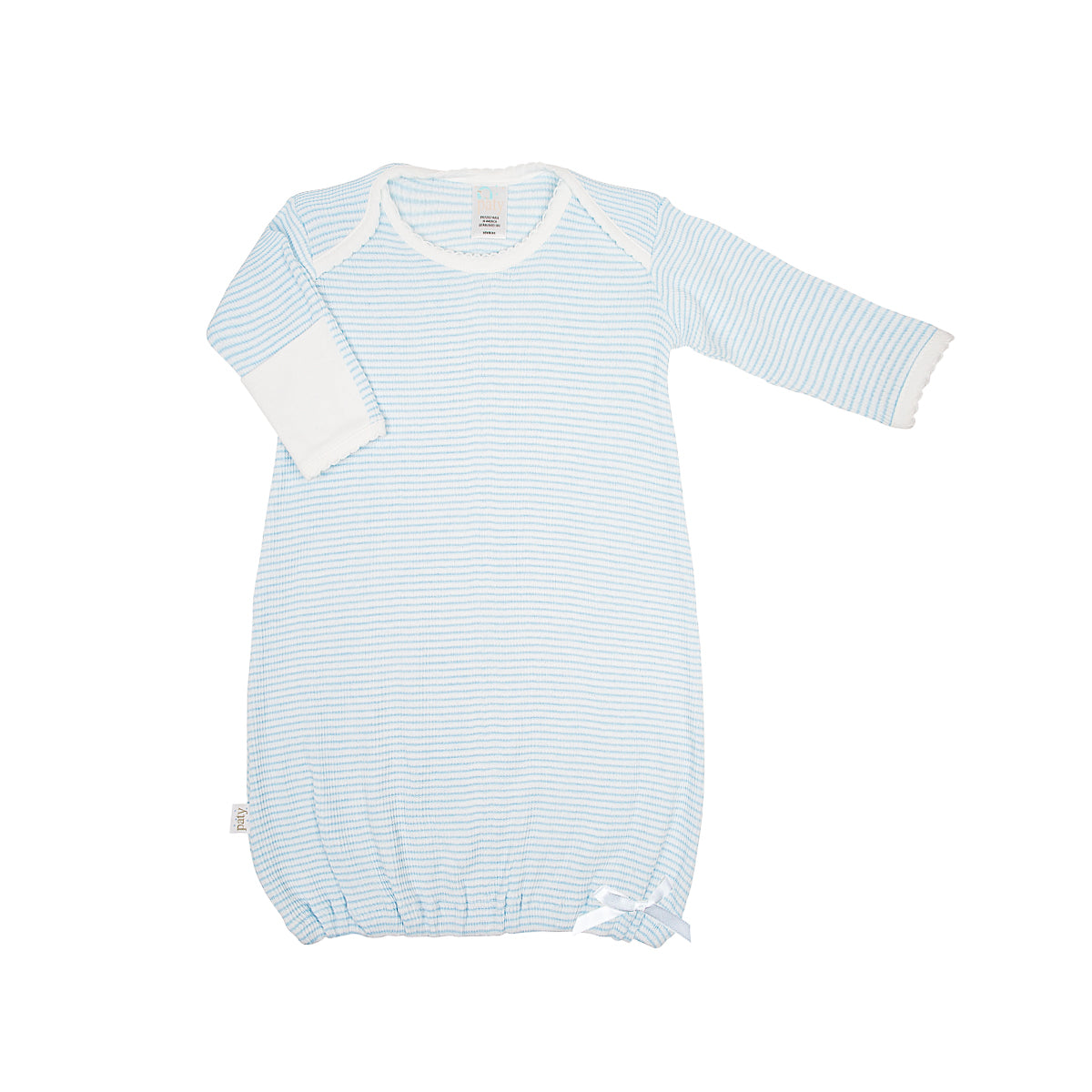 LS Rib Knit Lap Shoulder Gown #RB1501