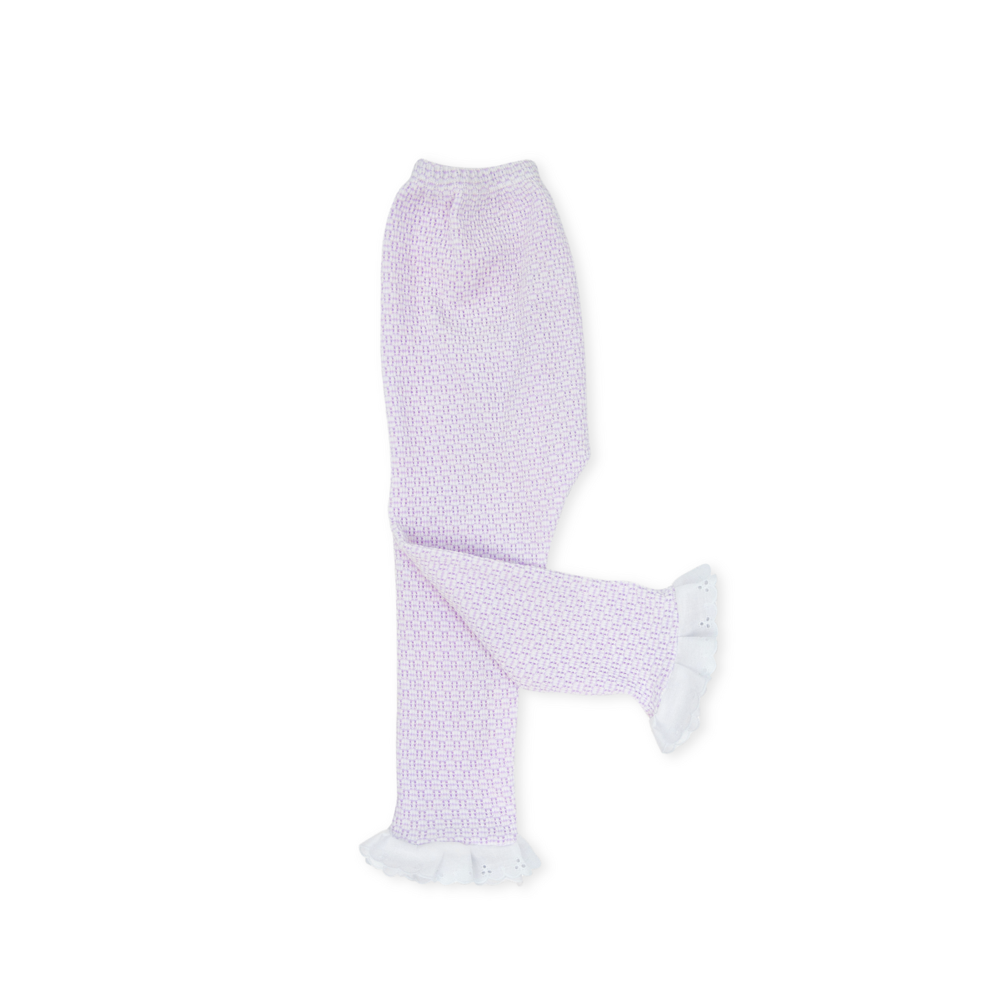 Paty Knit Leggings with or without Eyelet Trim in Solid Colors
