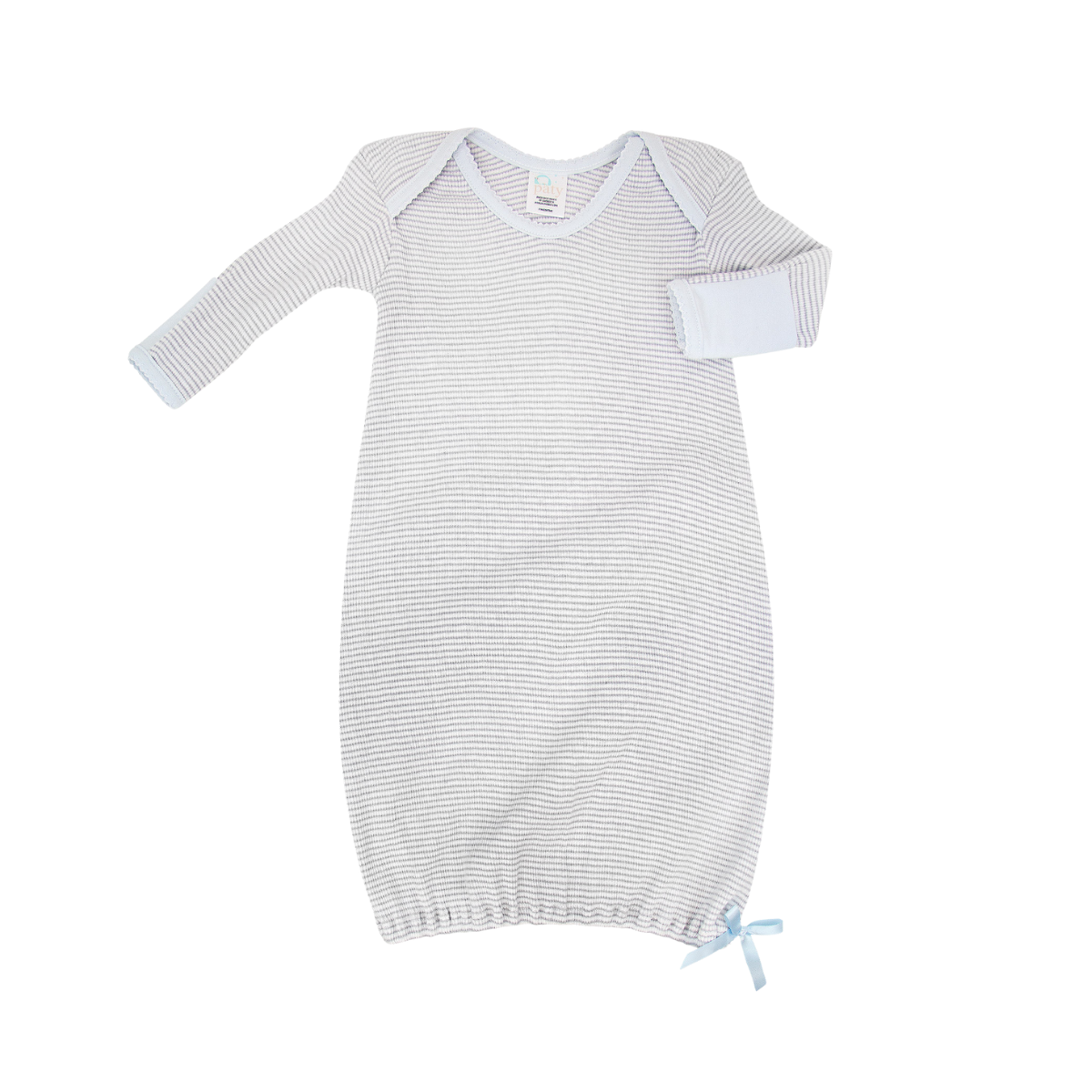 LS Rib Knit Lap Shoulder Gown #RB1501