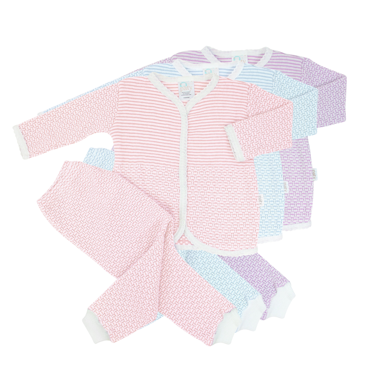 Paty Knit Long Sleeve Two-Piece Legging Set in Solid Colors