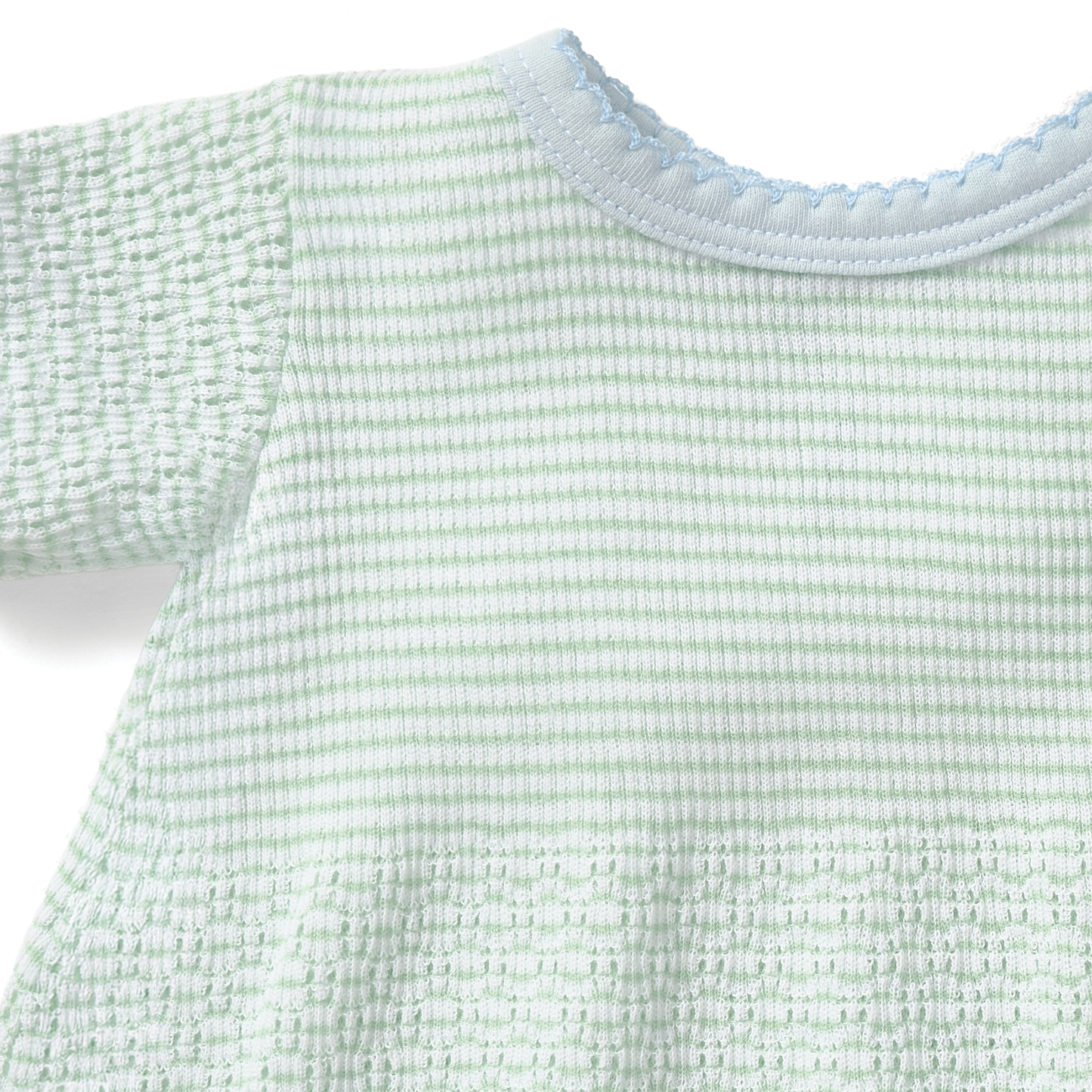 Paty Knit Solid Color Bubble with Pima Trim