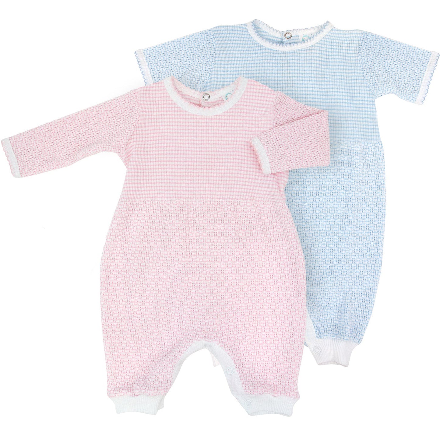 Paty Knit Solid Color Short Sleeve Romper