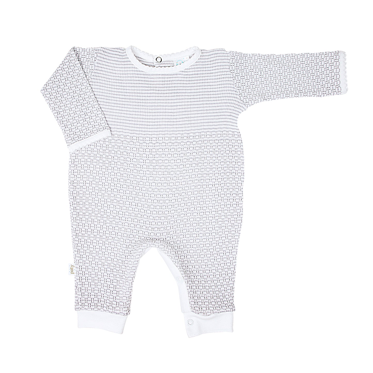 Paty Knit Romper with Pima Binding (Long Sleeve) #266LSJ