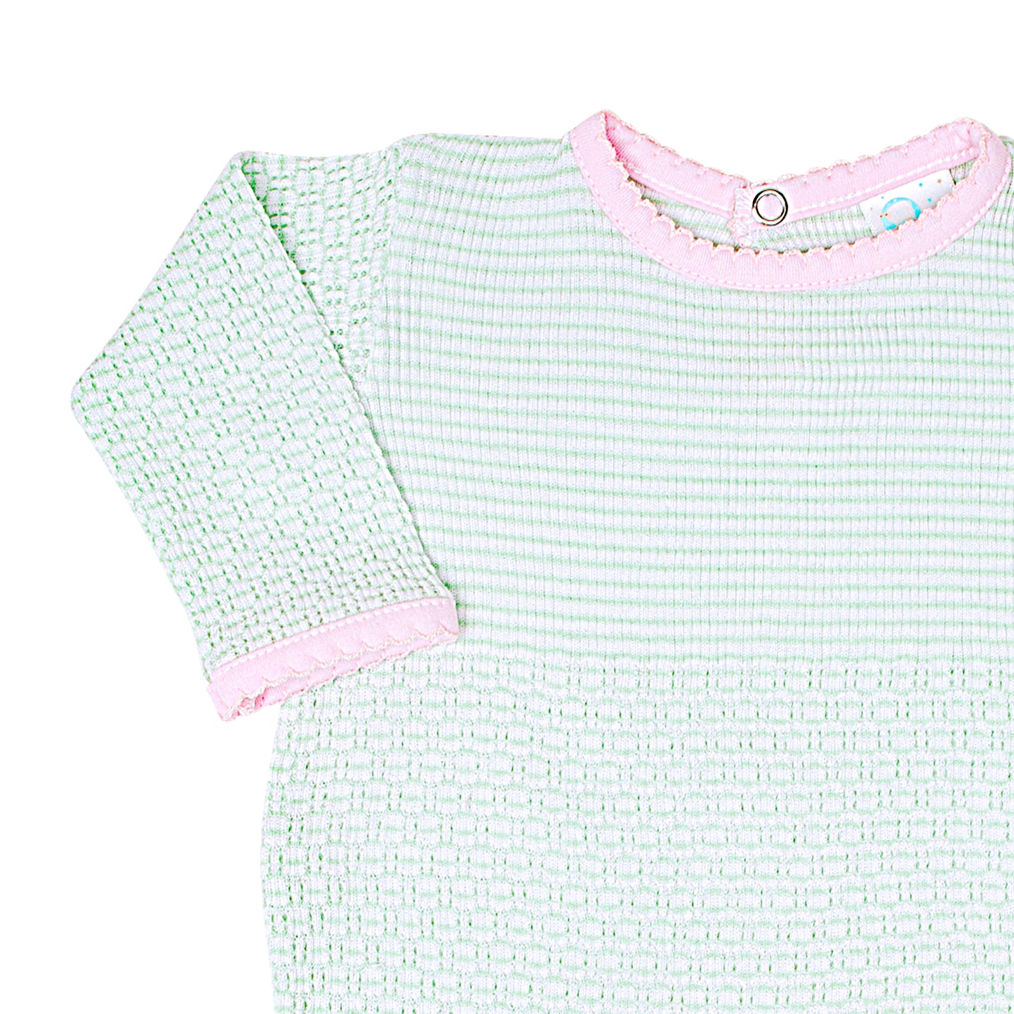 Paty Knit Romper with Pima Binding (Long Sleeve) #266LSJ