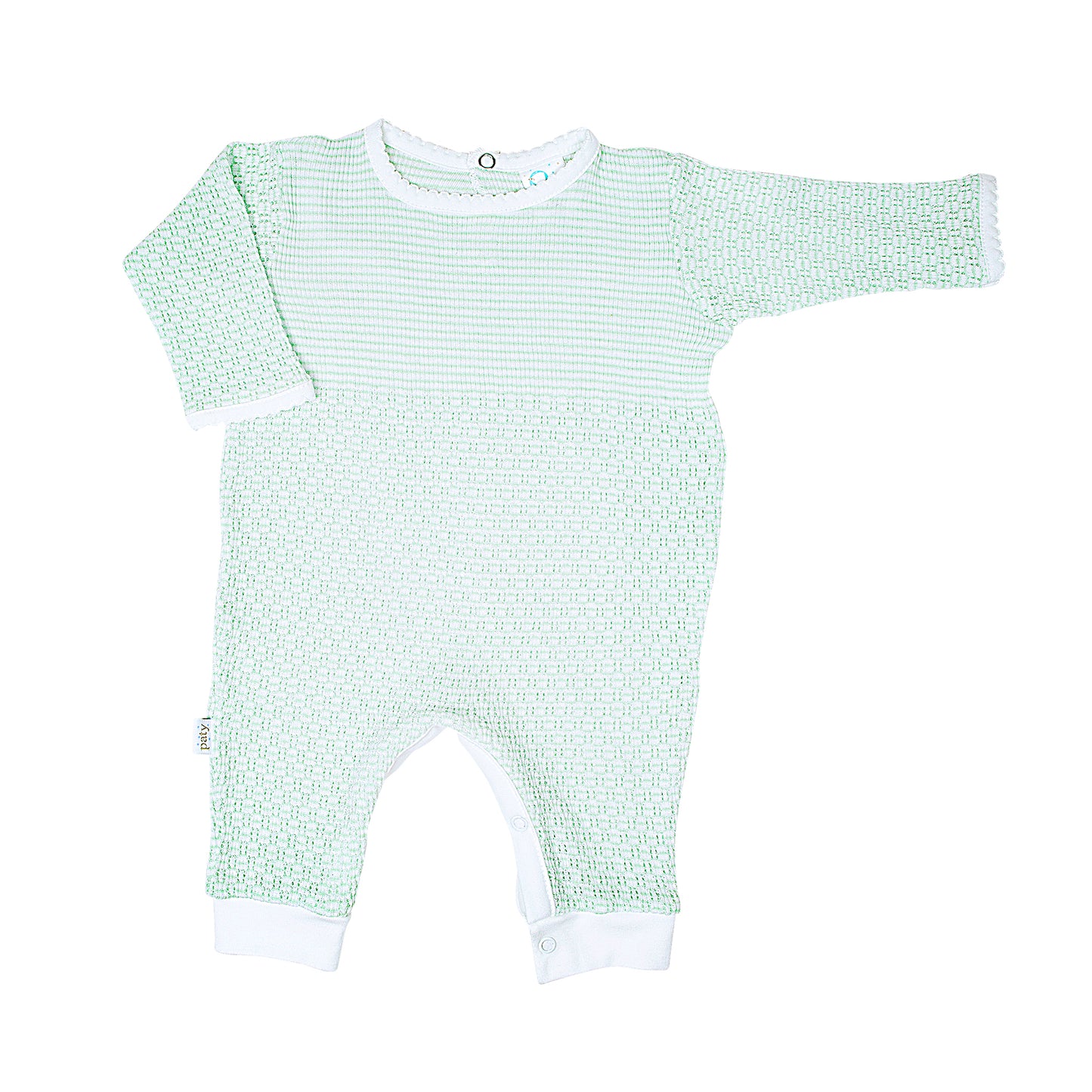 Paty Knit Romper with Pima Binding (Long Sleeve) #266LSJ