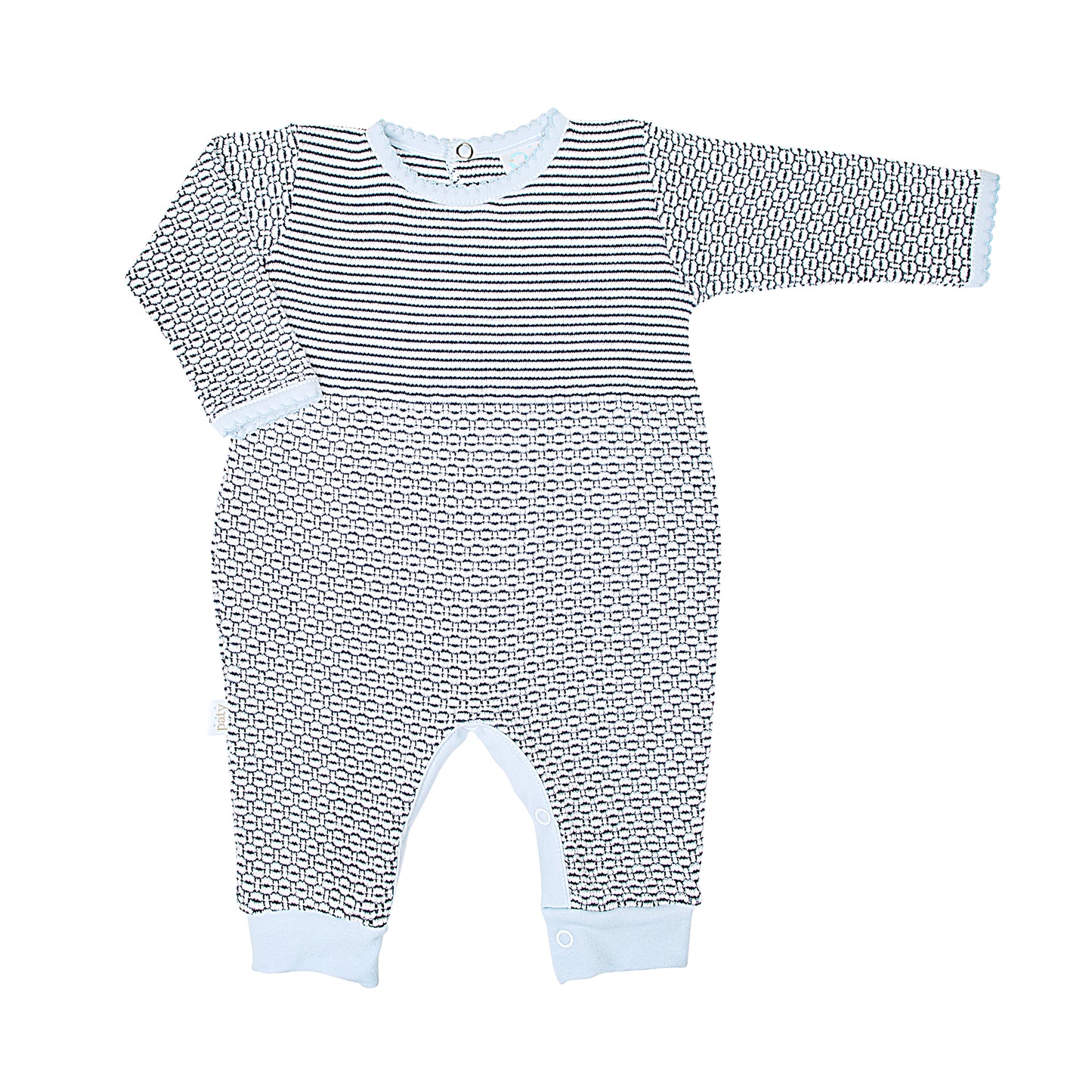 Paty Knit Romper with Pima Binding (Long Sleeve) #266LSJ