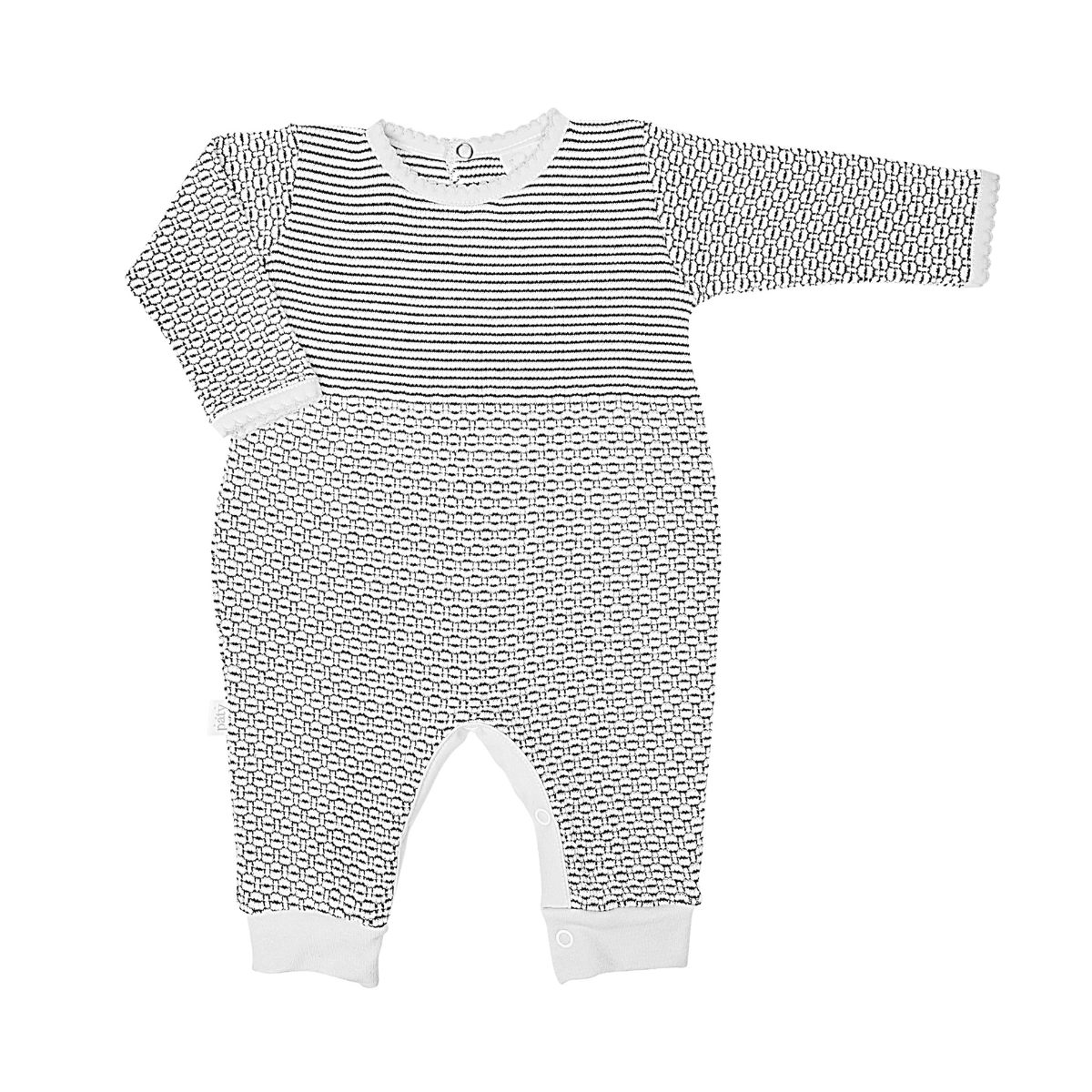 Paty Knit Romper with Pima Binding (Long Sleeve) #266LSJ