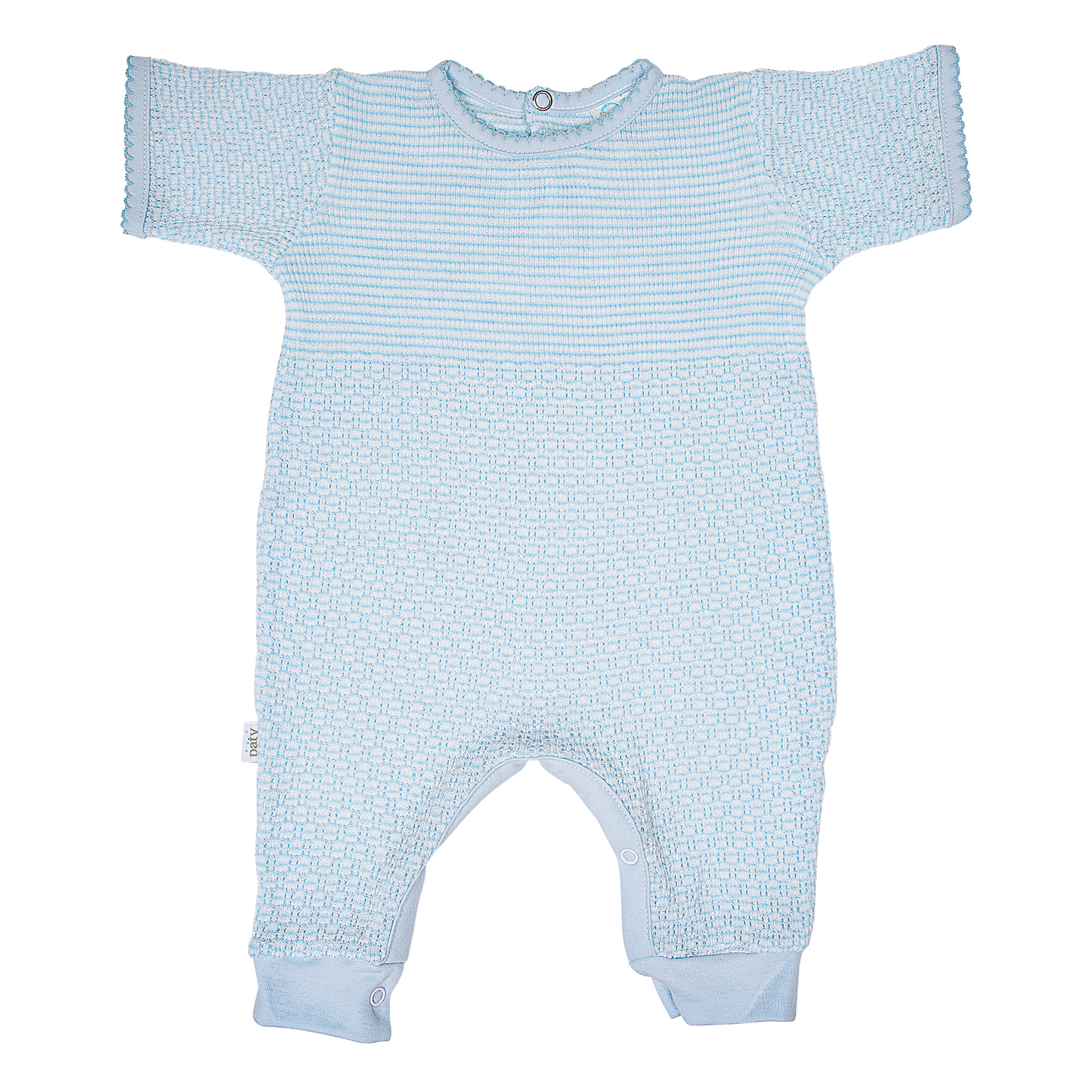 Paty Knit Romper with Pima Binding (Short Sleeve) #266SSJ